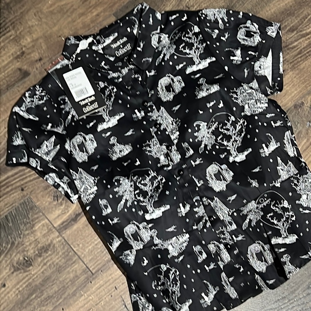 ModCloth x Collectif Halloween Witch All Over Print NWT Retro Vintage